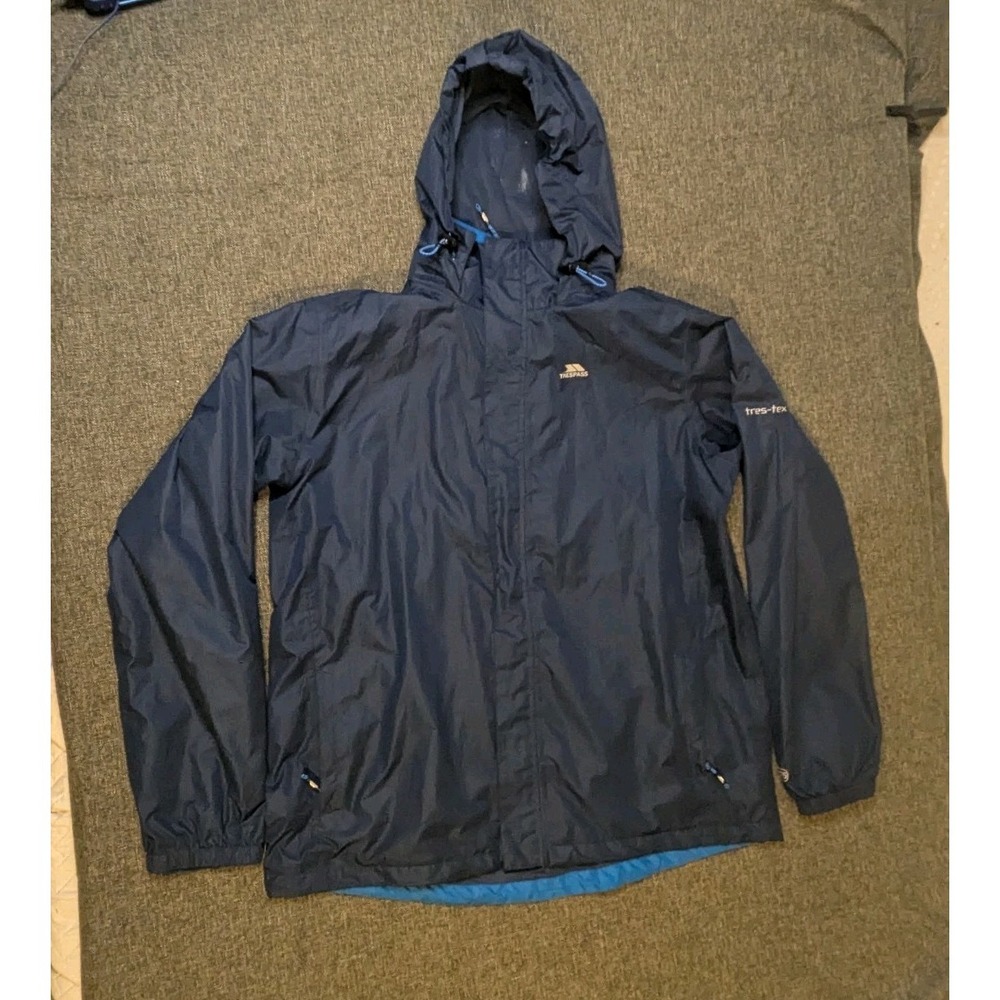 Trespass Waterproof Tres-tex Jacket Mens Blue Size 2XL‎ TP75 Windproof Rain Coat